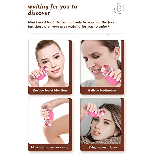 Ice Face Roller, Ice Roller for Face & Eye, Beauty Facial Ice Rollers Ice Hol...