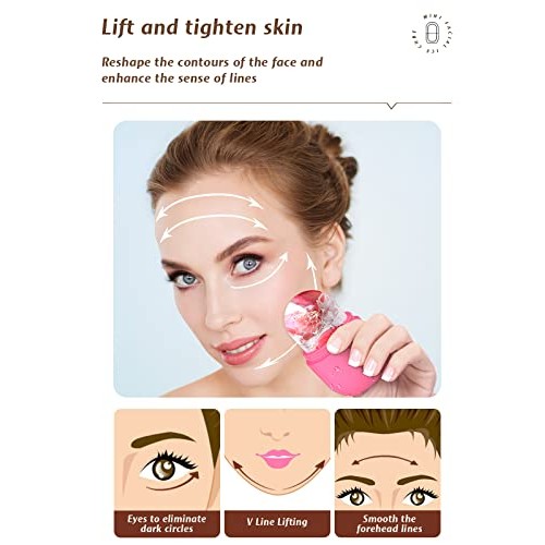 Ice Face Roller, Ice Roller for Face & Eye, Beauty Facial Ice Rollers Ice Hol...