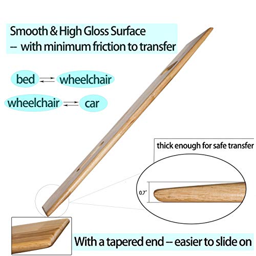 Wooden Transfer Board, Patient Slide Assist Device, Heavy Duty Slide Boards f...