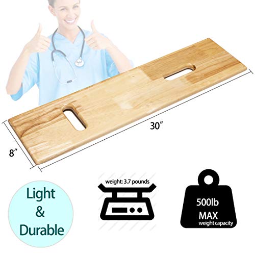 Wooden Transfer Board, Patient Slide Assist Device, Heavy Duty Slide Boards f...