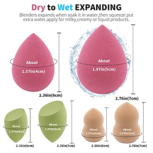 ustina Makeup Sponge, Makeup Sponges Blender Gift Set Beauty Cosmetic Foundat...