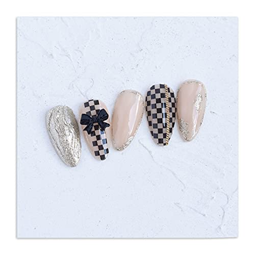 6 Sheets Chessboard Nail Art Stickers Decals Self Adhesive Nail Stickers Nail...