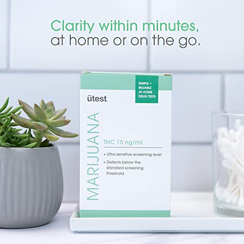 UTest Instant THC Home Drug Test | 15 ng/mL Single Panel Cannabis Detection T...