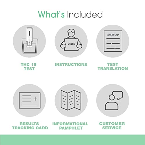 UTest Instant THC Home Drug Test | 15 ng/mL Single Panel Cannabis Detection T...