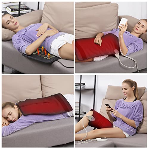 UTK Far Infrared Natural Jade and Tourmaline Heating Pad for Back Pain and Cr...
