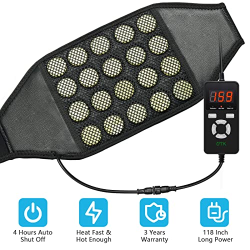 UTK Heating Pad for Lower Back, Far Infrared Heating Pad for Lower Back - Hea...