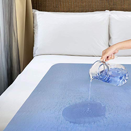 Utopia Bedding Waterproof Incontinence Pads Quilted Washable & Absorbent Bed ...