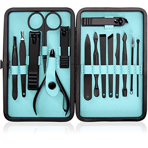 Utopia Care - 15-Piece Manicure Set for Women Men Nail Clippers Stainless Ste...