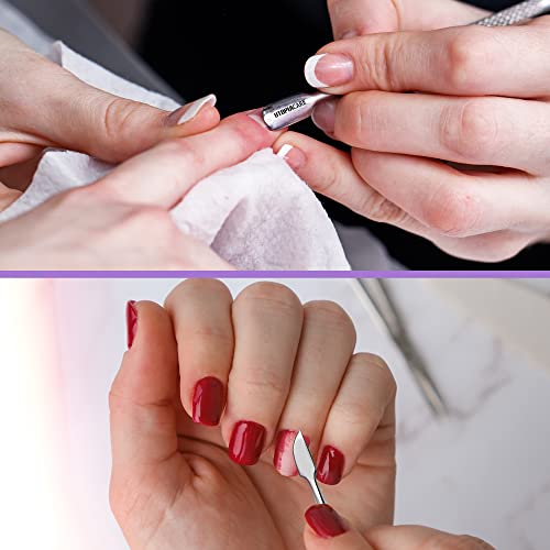 Utopia Care - Cuticle Pusher and Cutter - Professional Grade Stainless Steel ...