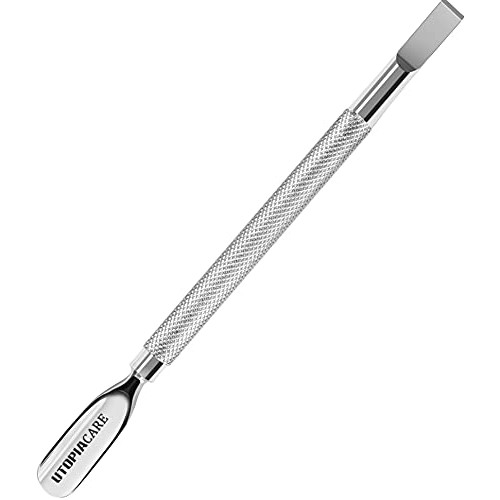 Utopia Care Cuticle Pusher and Spoon Nail Cleaner - Professional Grade Stainl...
