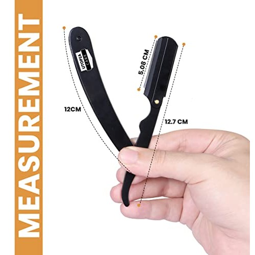 Utopia Care Professional Barber Straight Edge Razor Safety with 100-Pack Derb...