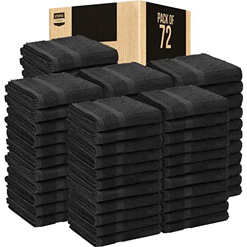 Utopia Towels Salon Towels, Pack of 72 (Not Bleach Proof, 16 x 27 Inches) Hig...