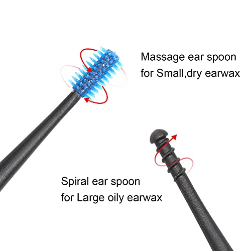 Utoy Earwax Removal Tools, 360 Degree Soft Spiral Earwax Removal Cleaner for ...