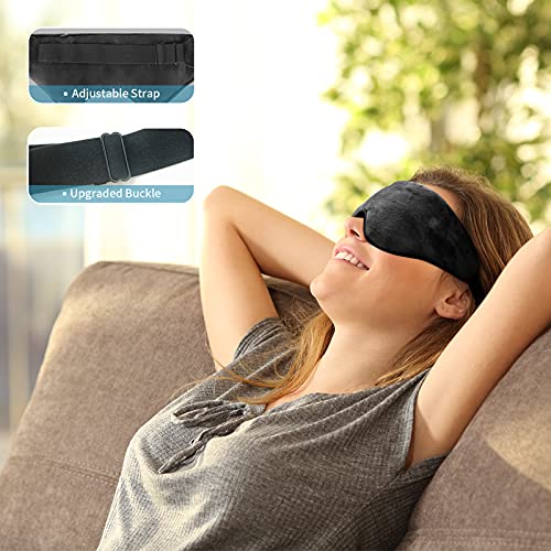 Weighted Sleep Eye Mask for Women & Men, Uttermara Resuable Hot Cold Therapy ...