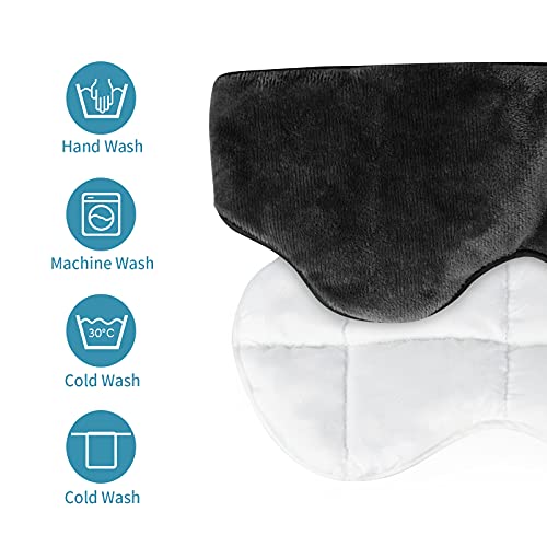 Weighted Sleep Eye Mask for Women & Men, Uttermara Resuable Hot Cold Therapy ...