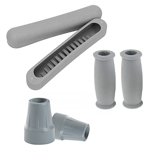 UU-ZHANG Crutch kit, Crutch pad for armpits, Handle Cover and Foot pad, Suita...