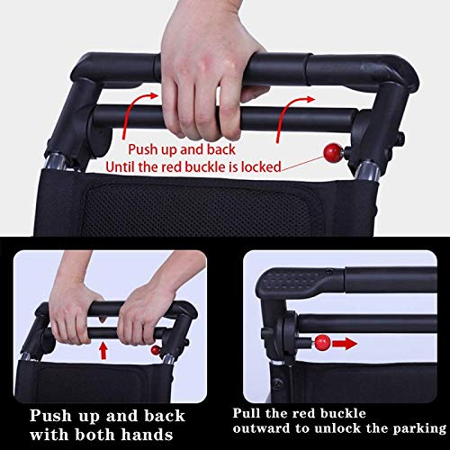 UU-ZHANG (only 15lb) Super Lightweight Transport Wheelchair. Easy to Travel, ...