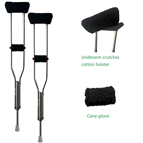 UU-ZHANG Universal Underarm Crutches, Cotton Handle for Handles, Suitable for...