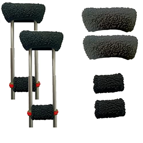 UU-ZHANG Universal Underarm Crutches, Cotton Handle for Handles, Suitable for...