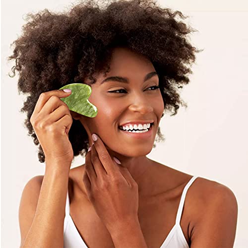 Gua Sha and Jade Roller Gift Set- Gua Sha Facial Massage Tool for Face, Neck ...