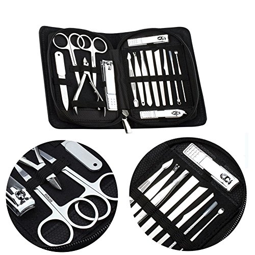 uunumi 15pcs Manicure Pedicure Set Nail Clippers Stainless Steel Toenail Clip...