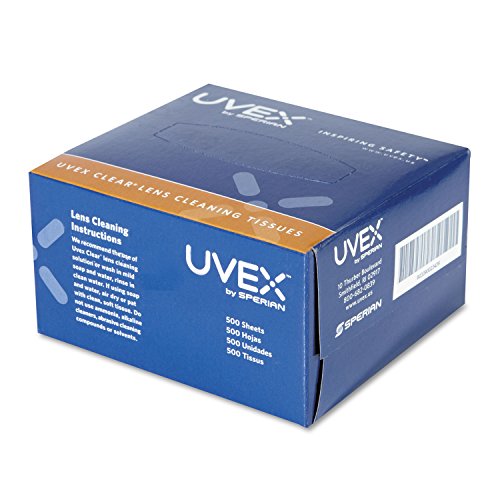 Uvex Clear Lens Cleaning Tissues, 500/Box