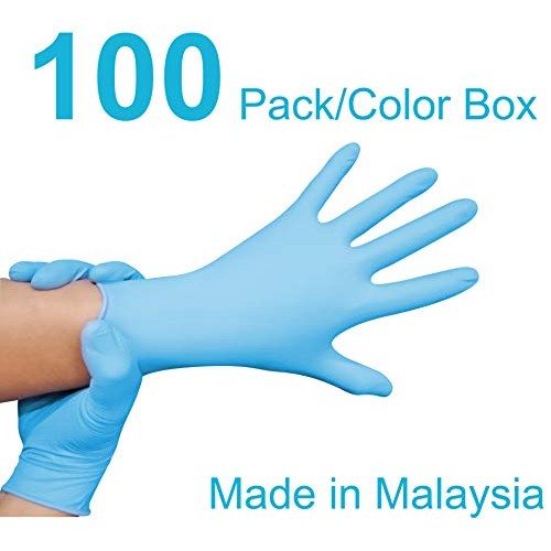 Medical Exam Nitrile Glove,Low Derma,Powder Free,For Healthcare(100 pc, L)
