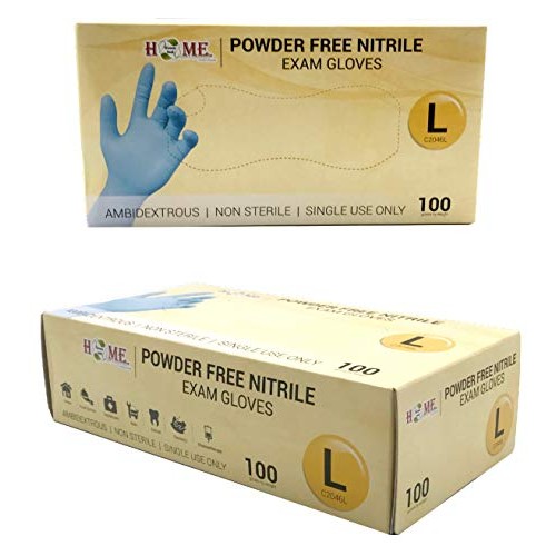 Medical Exam Nitrile Glove,Low Derma,Powder Free,For Healthcare(100 pc, L)