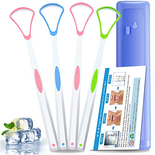 Premium Tongue Scraper Cleaner, BPA Free Tongue Scrapers, Healthy Oral Care, ...