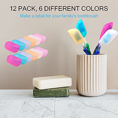 12 Pack Toothbrush Cover Caps, V-TOP Silicone Toothbrush Covers for Travel, H...