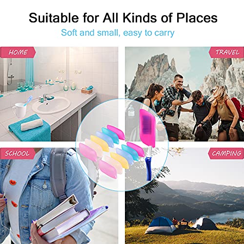 12 Pack Toothbrush Cover Caps, V-TOP Silicone Toothbrush Covers for Travel, H...