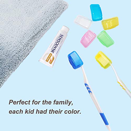 20 Pack Travel Toothbrush Head Covers, V-TOP Portable Toothbrush Pod Caps Cas...