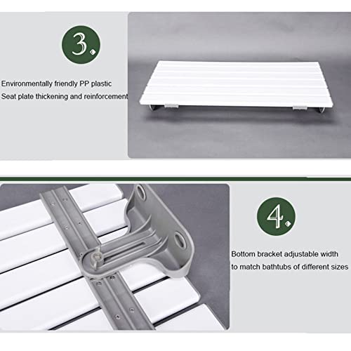 V3VOGUE Slatted Bath Board Bath Seat, Plastic Four/Six Slatted Strong Bath Su...