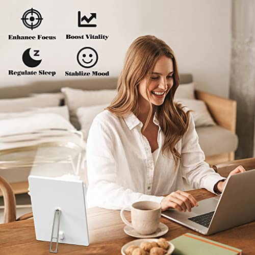 Light Therapy Lamp, Vacont UV-Free 12000 Lux Light Sun Lamp with 4 Timer Func...