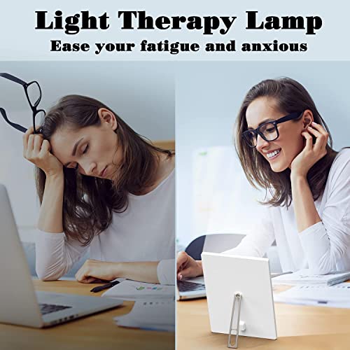 Light Therapy Lamp, Vacont UV-Free 12000 Lux Light Sun Lamp with 4 Timer Func...