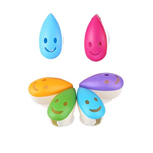 VADOO 6Pcs Toothbrush Head Cover Cap Suction Cup Toothbrush Case Portable Too...