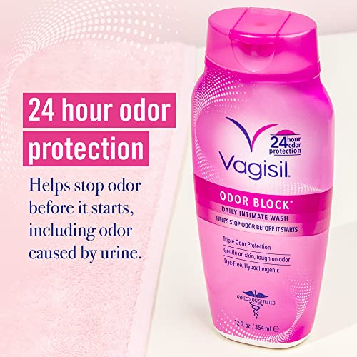 Vagisil Odor Block Daily Intimate Feminine Wash for Women, Gynecologist Teste...