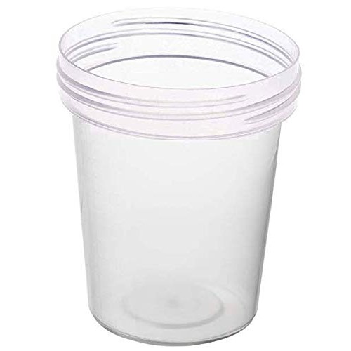 Specimen Cups With Leak Proof Screw on Lids - 4oz [Pack of 25] Non-Sterile Ur...