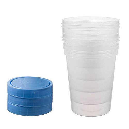 Specimen Cups With Leak Proof Screw on Lids - 4oz [Pack of 25] Non-Sterile Ur...