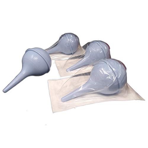 Sterile Ear Bulb [Pack of 4] Rubber Hand Squeeze Bulb Suction Sucker - 2 oz B...
