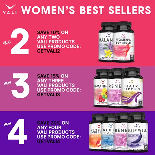 VALI Hair Strong Health & Growth Vitamins with Biotin, Keratin & Collagen - 6...