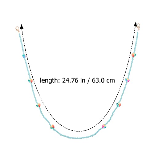 VALICLUD Bead Eyeglass Chain Holder Glasses Holder Sunglass Cord Neck Straps ...