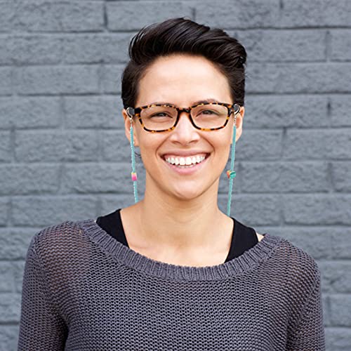 VALICLUD Bead Eyeglass Chain Holder Glasses Holder Sunglass Cord Neck Straps ...