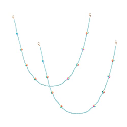 VALICLUD Bead Eyeglass Chain Holder Glasses Holder Sunglass Cord Neck Straps ...