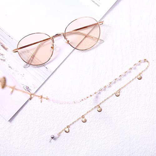 VALICLUD Womens Beaded Eyeglass Chain with Silicone Loop Sunglasses Lanyard C...