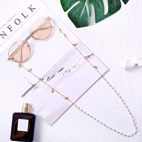 VALICLUD Womens Beaded Eyeglass Chain with Silicone Loop Sunglasses Lanyard C...