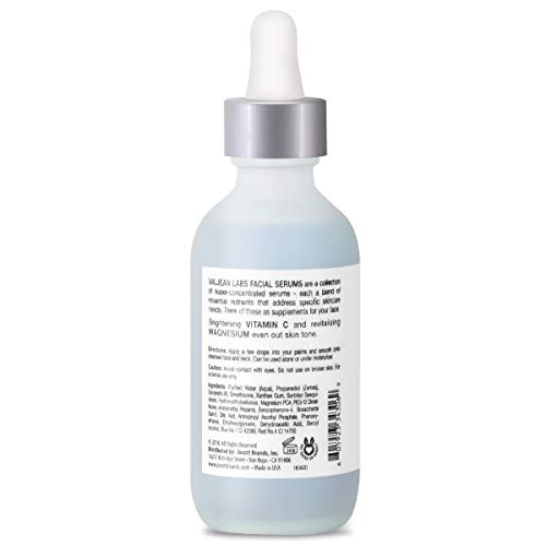 Valjean Labs Facial Serum, Glow | Vitamin C + Magnesium | Helps to Brighten a...