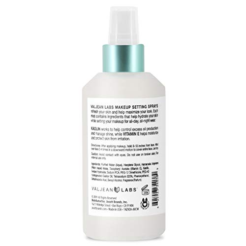 Valjean Labs Matte Makeup Setting Spray | Koalin + Vitamin E | Long-Lasting W...