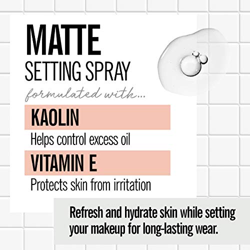 Valjean Labs Matte Makeup Setting Spray | Koalin + Vitamin E | Long-Lasting W...