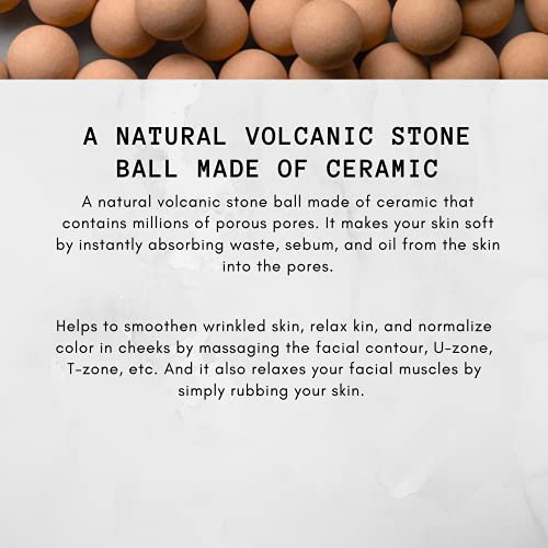 Vall Oil-Absorbing Volcanic Face Roller, Made In Korea (Black)